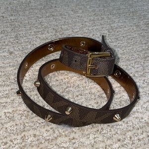 Michael kors skinny studded belt